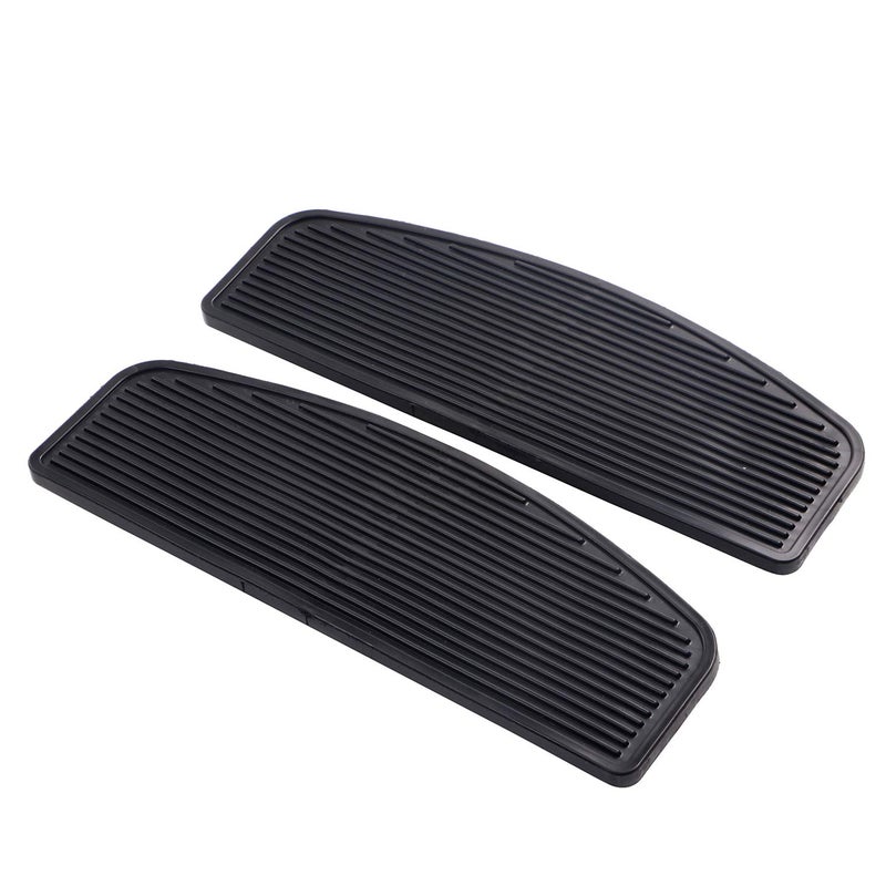 XMMT Rubber Front Rider Insert Floorboard Footpeg Footboards for Harley Touring Softail Black - Image 5